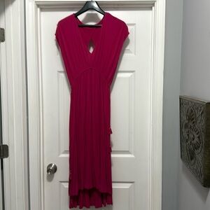 LOFT Fuchsia Backless Dress
